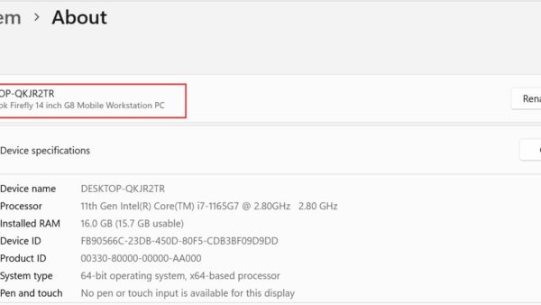 How to find advanced system settings in Windows 11