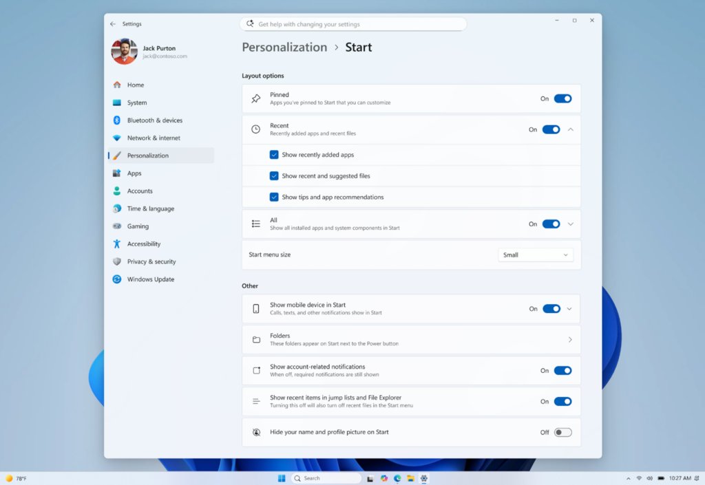 Windows 11 Start menu with search box and grid of pinned apps