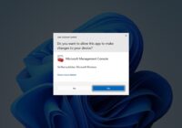 Windows 11 User Account Control prompt asking to allow Microsoft Management Console