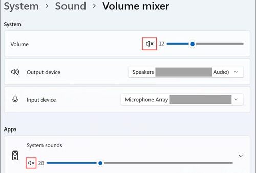 Adjust volume for individual programs in Windows 11/10