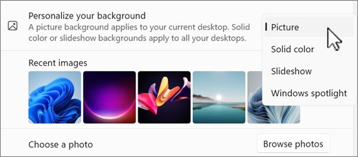 How to change home screen on Windows 11