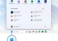 Windows 11 taskbar with the Start menu open above it