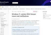 Windows 11 version 26H2 known issues and notifications page on Microsoft Learn