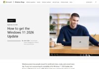 Windows Experience Blog post announcing the Windows 11 2026 Update