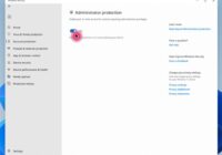 Windows Security Account protection page with the Administrator protection toggle switched on