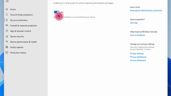 Administrator protection in Windows 11 26H2: what it blocks and how to turn it on