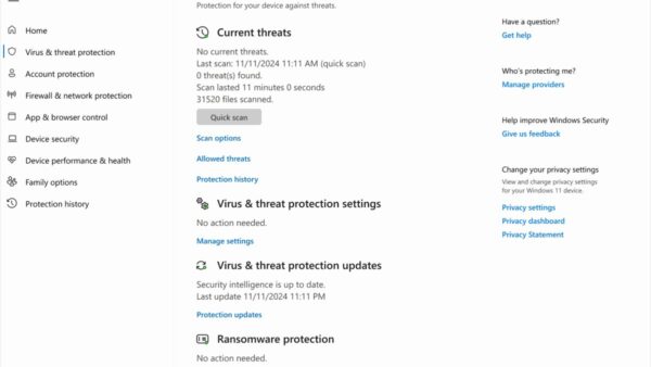 How to run Microsoft Defender full virus scan on Windows 11