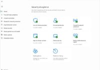 Windows Security home screen with green checkmarks on every protection category