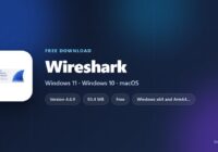 Wireshark spec card with version, sizes, license and supported systems