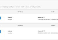 Work or school account Devices page with a View Bitlocker Keys link