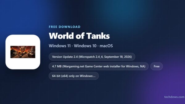 Download World of Tanks for PC, Windows 11/10 & Mac (Free)