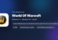 World of Warcraft setup sizes and supported systems for Windows and Mac