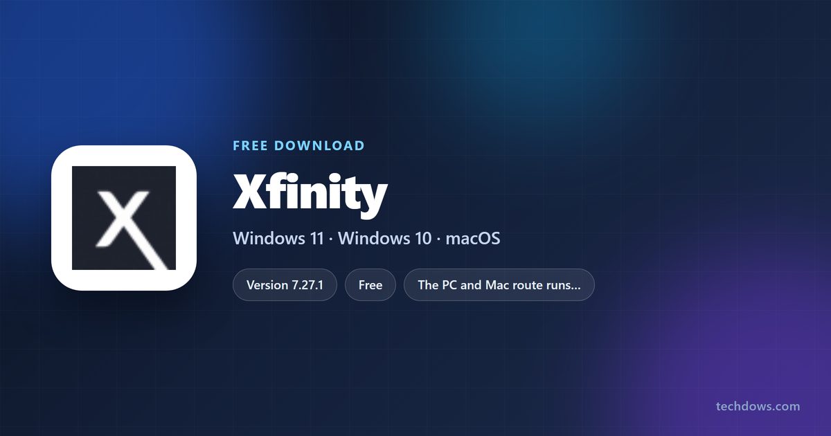 Xfinity Stream logo beside supported browsers and system requirements
