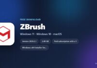 ZBrush card listing version, installer size and supported systems