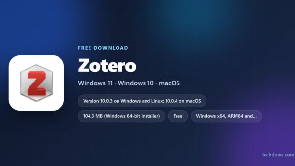 Download Zotero for PC, Windows 11/10 & Mac (Free)