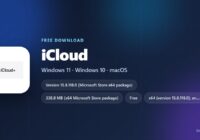 iCloud logo with version, size and supported systems