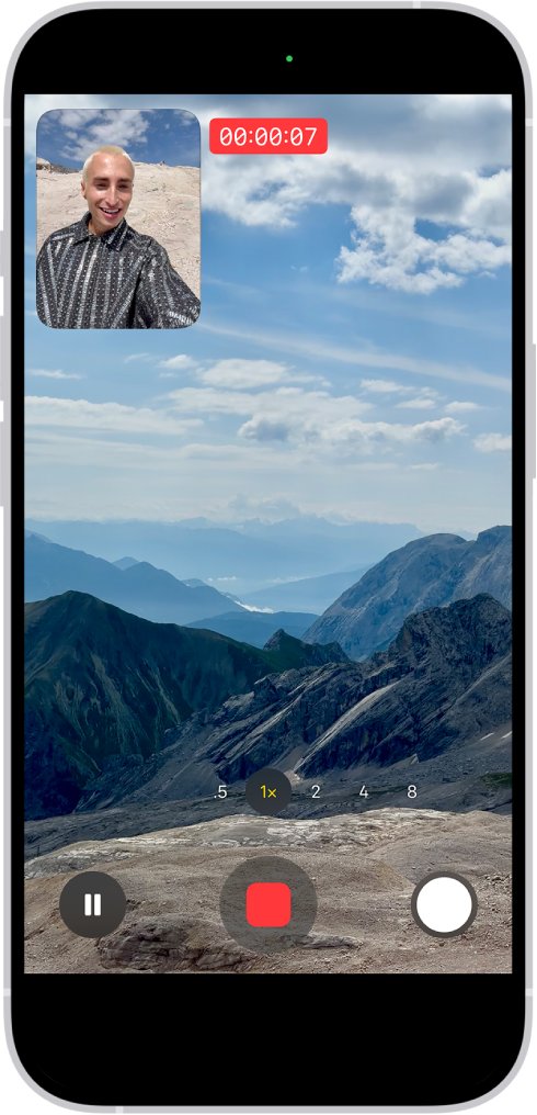 iPhone Camera Dual Capture recording front and back cameras at once