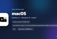 macOS 27 Golden Gate download card with version and supported Macs