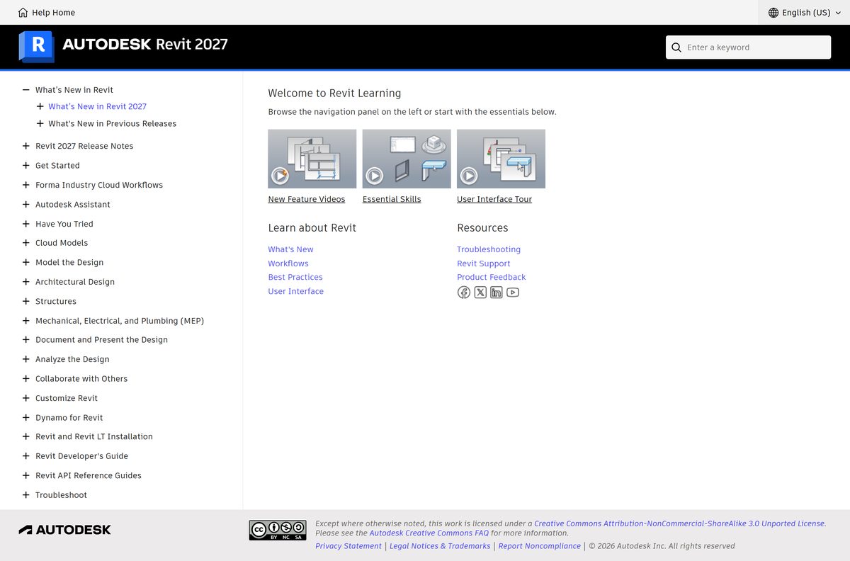 Autodesk Revit download page on the official site
