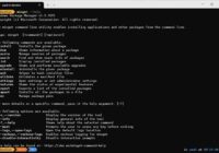 winget --help terminal output listing install, list and source commands