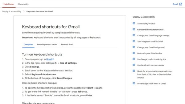101 Gmail keyboard shortcuts and hotkeys (2026)