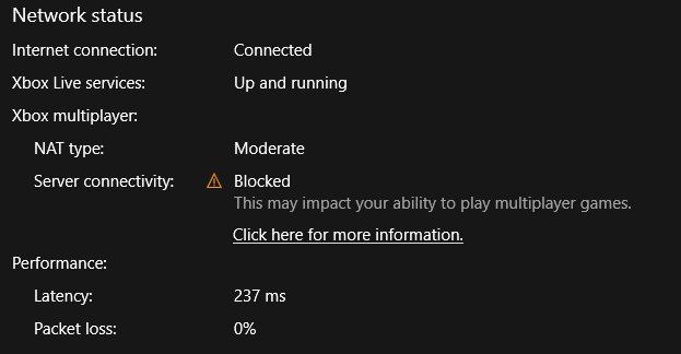 Access Xbox Networking settings in Windows 11 or 10