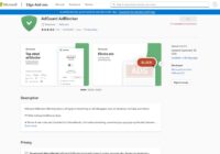 AdGuard AdBlocker listing in the Microsoft Edge Add-ons store