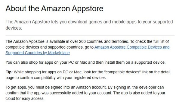 Amazon Appstore apps bought on a PC or Mac and installed on a Fire tablet