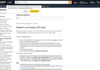 Amazon help page Redeem an Amazon Gift Card with physical and electronic card steps