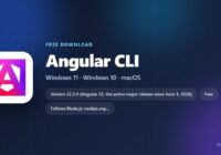 Angular CLI version, requirements and license at a glance