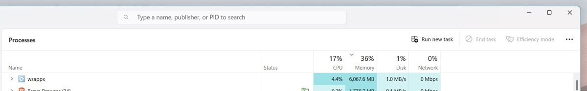 AppXSVC high resource use shown as wsappx in Windows 11 Task Manager