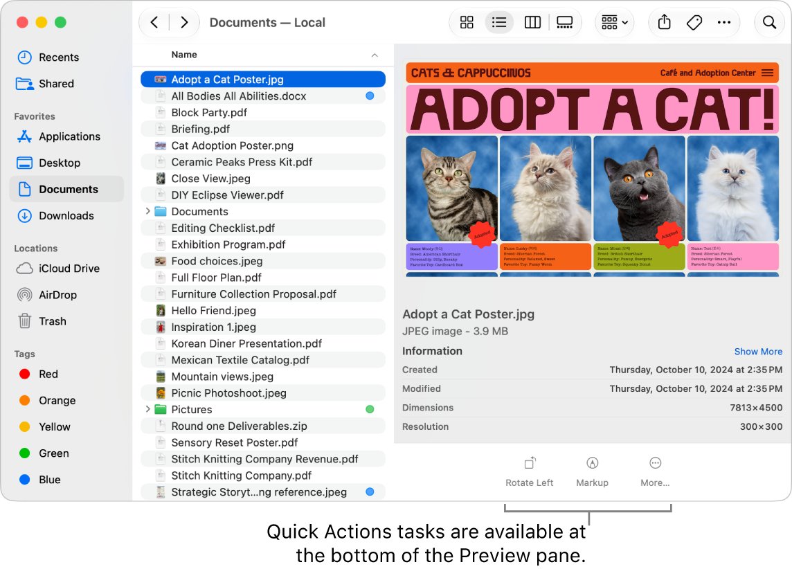 Batch convert files to PDF on Mac from the Finder Preview pane Quick Actions