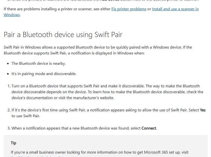 Bluetooth in Windows 11/10: turn on, pair devices and fix problems