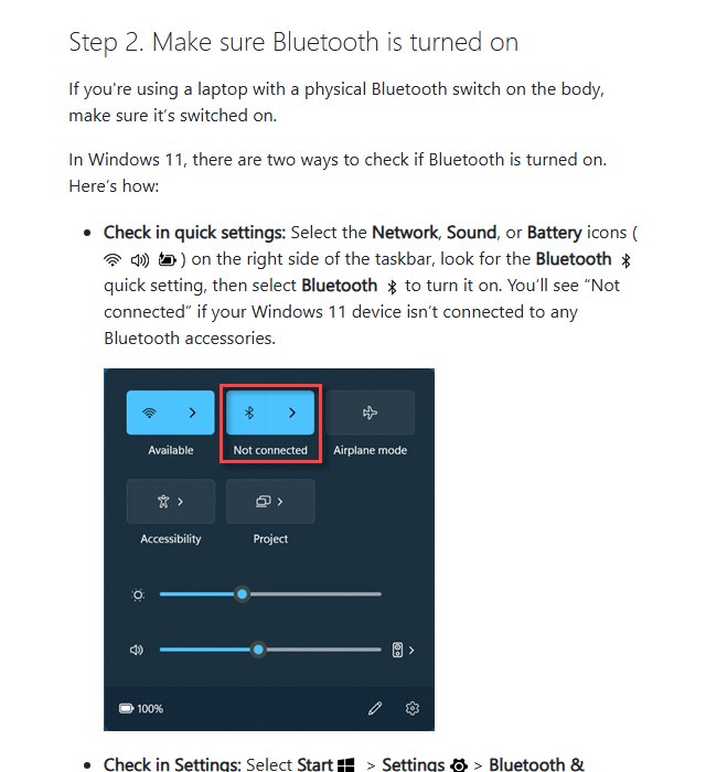 Bluetooth quick setting and Settings toggle to turn on Bluetooth before you re-pair Bluetooth earbuds