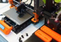 CAD software for PC and 3D printing workspace