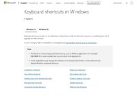 CTRL commands or keyboard shortcuts for Windows 11 computer