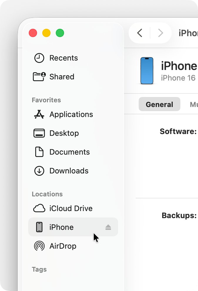 Can you run the Apple Devices app on Mac? Use Finder instead