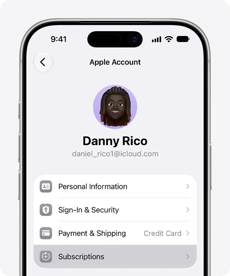 Cancel Netflix billed through Apple from Subscriptions in Apple Account