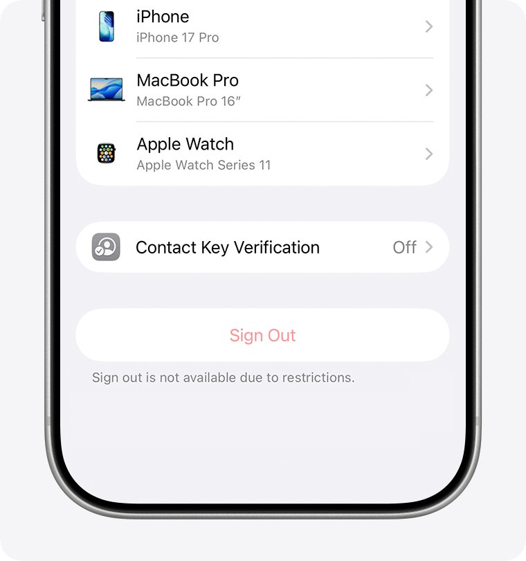 Cannot turn off Find My iPhone because sign out is unavailable due to restrictions
