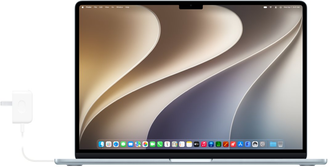 Charge a MacBook Air and use it at the same time via the adapter