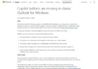 Classic Outlook Copilot Buttons Fixed for Basic License Users