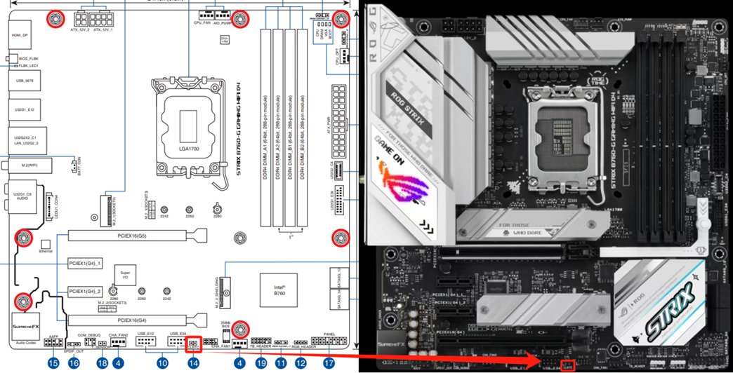 Clear CMOS jumper location on the motherboard layout diagram
