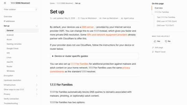 How to use Cloudflare’s 1.1.1.1 for secure DNS