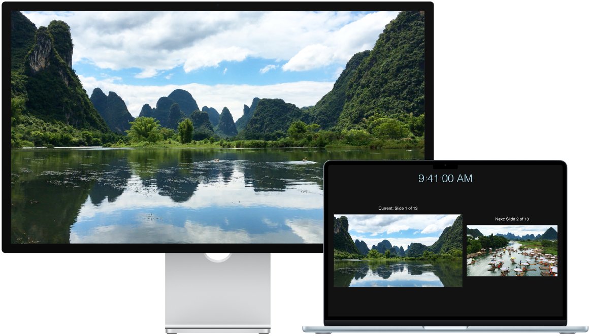 Connect a MacBook Air to an external display such as Apple's Studio Display