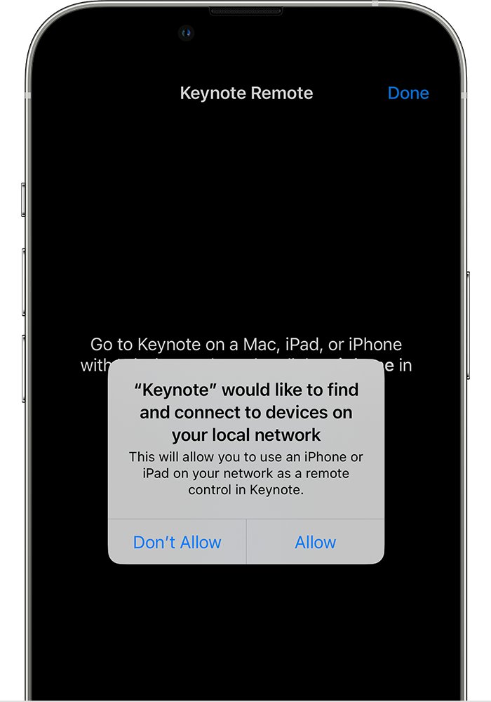 Control Spotify on computer from phone: iPhone Local Network permission prompt