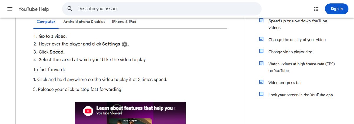 Control Video Playback Speed in Chrome, Edge, and Firefox