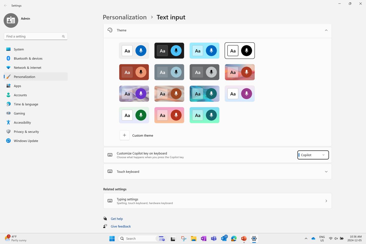 Copilot key settings in Windows 11: Customize Copilot key on keyboard