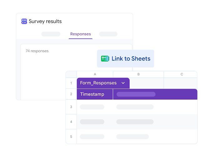 Create a Google Form to collect data with Link to Sheets in Responses