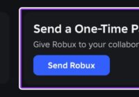 Creator Dashboard Payouts section with Group Funds and Send Robux button