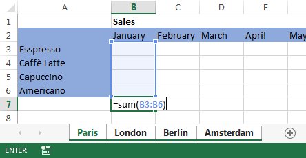 Delete multiple sheets in Excel by grouping the sheet tabs first